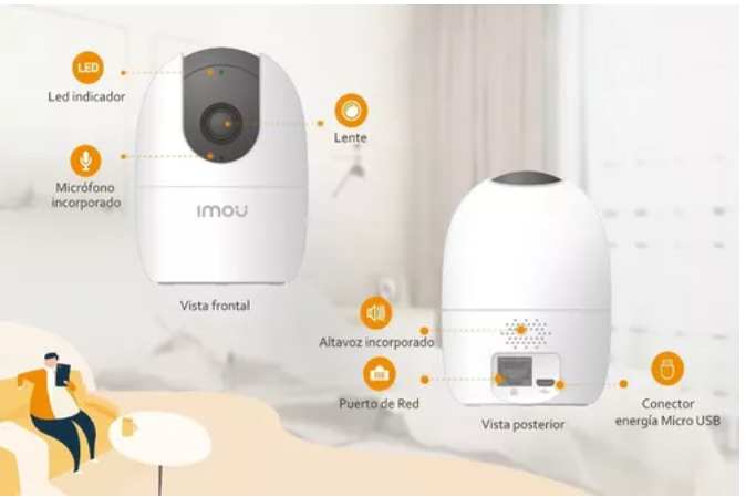 CAMARA IP WIFI ROBOTICA 1080IP AUDIO BIDIRECCIONAL 64G IMOU