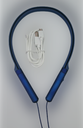 AUDIFONOS CUELLERA AZUL BLUETOOTH MAS CABLE TIPOV8 BLANCO