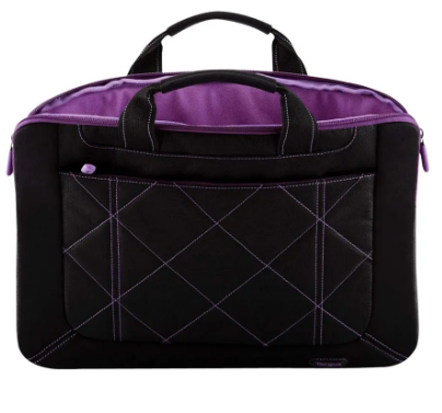 MALETIN 16" PULSE SLIPCASE, NEGRO/MORADO