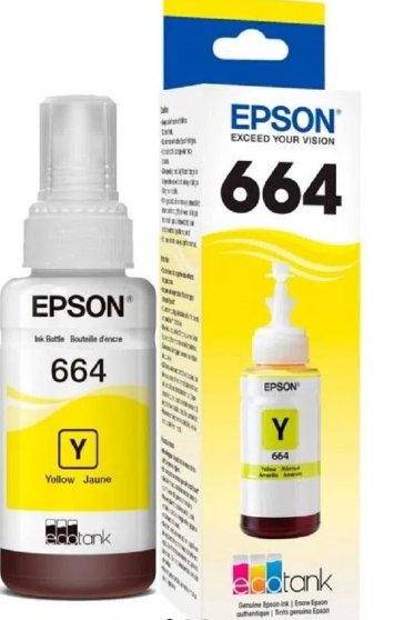 BOTELLA EPSON T664420 - YELLOW IMPRESORA EPSON L200/210/350/355/555 (7.500 PAGINAS)