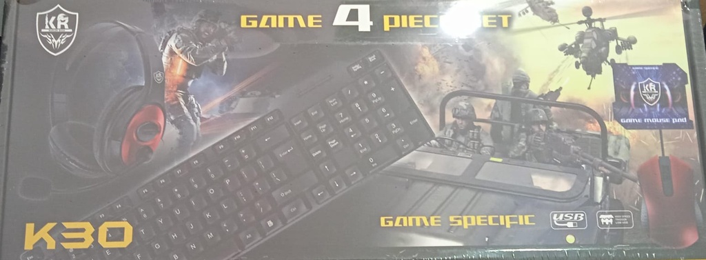 COMBO TECLADO /MOUSE/AUD Combo 4 en 1 KR