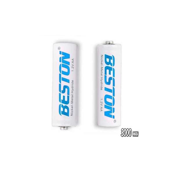 PILAS RECARGABLES MARCA BESTON AA X2