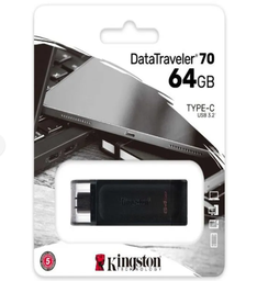 [DT70/64GB] USB KINGSTON DATATRAVELER 70 TIPO C 3.2 64GB