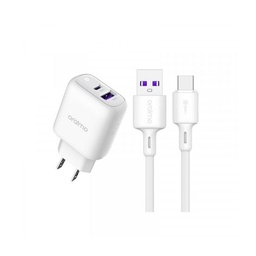 [OCW-A94D+C53-WHITE] CARGADOR DE PARED ORAIMO BLANCO POWER CUBE 3 PD 3.0 QC 3.0