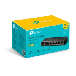 [LS1008G] SWITCH TPLINKSMB DE ESCRITORIO DE 8 PUERTOS 10/100/1000MBPS