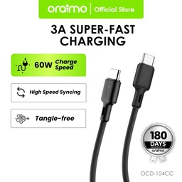 [OCD-154CC] ORAIMO DATA CABLE OCD-154CC 3A 1.5 NEGRO TIPO C